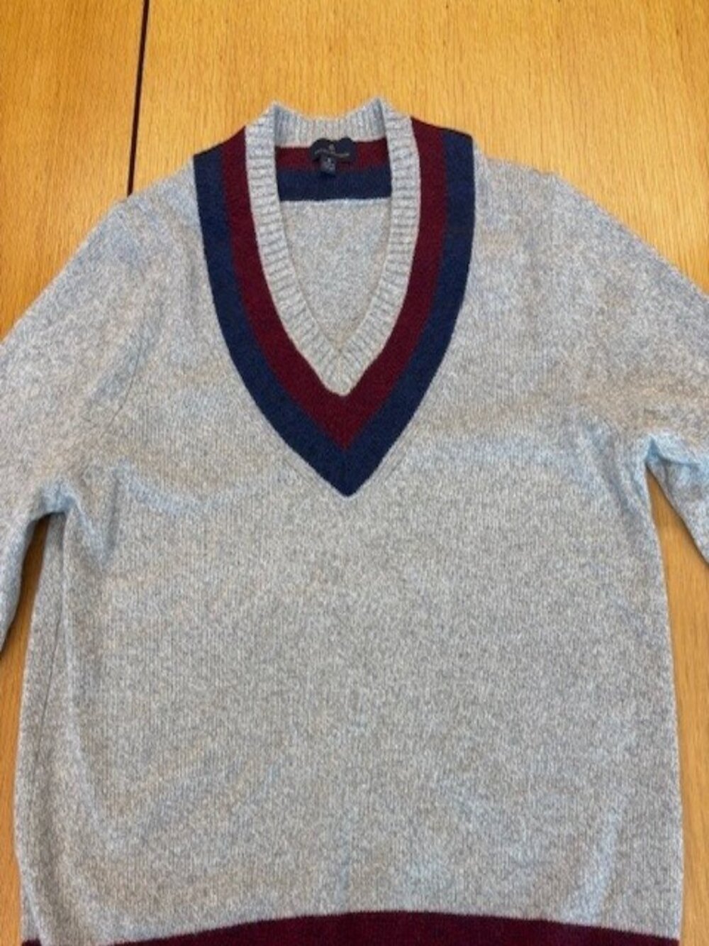 Brooks Brothers merino V‑neck sweater